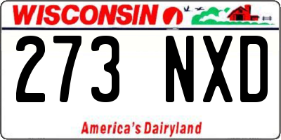 WI license plate 273NXD