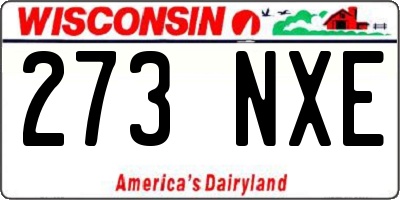 WI license plate 273NXE