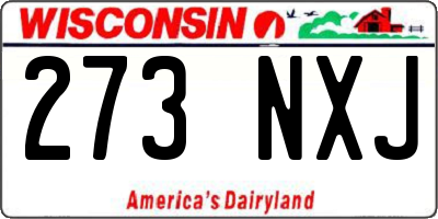 WI license plate 273NXJ