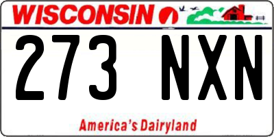 WI license plate 273NXN