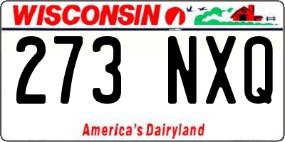 WI license plate 273NXQ
