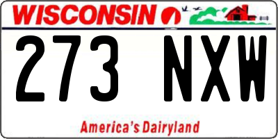 WI license plate 273NXW