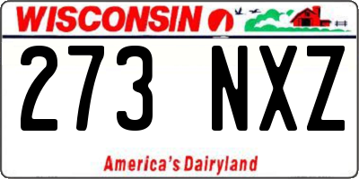 WI license plate 273NXZ