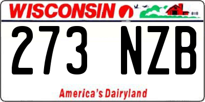 WI license plate 273NZB