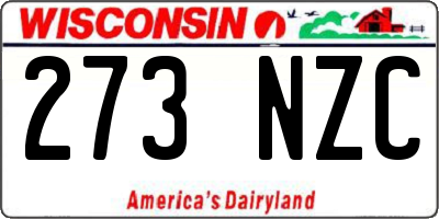 WI license plate 273NZC