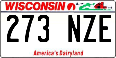 WI license plate 273NZE