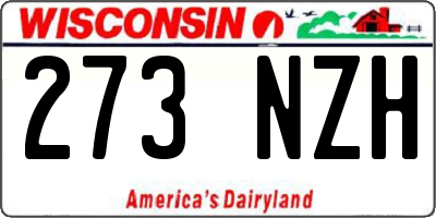 WI license plate 273NZH