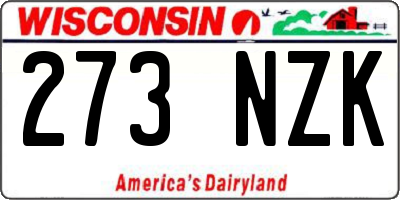 WI license plate 273NZK