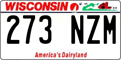 WI license plate 273NZM