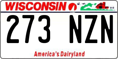 WI license plate 273NZN