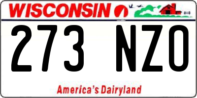 WI license plate 273NZO