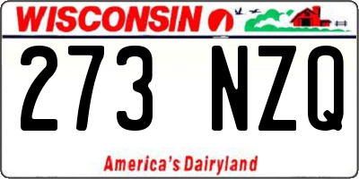 WI license plate 273NZQ