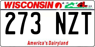 WI license plate 273NZT