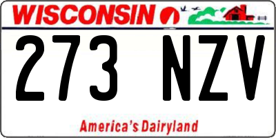 WI license plate 273NZV