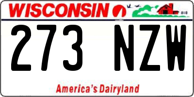 WI license plate 273NZW