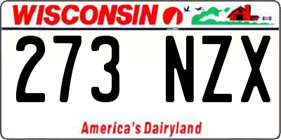 WI license plate 273NZX