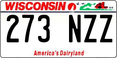 WI license plate 273NZZ