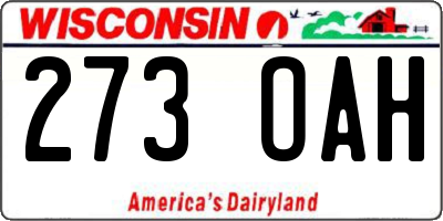 WI license plate 273OAH