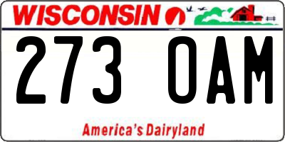 WI license plate 273OAM