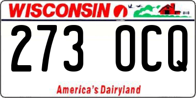 WI license plate 273OCQ