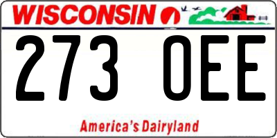 WI license plate 273OEE