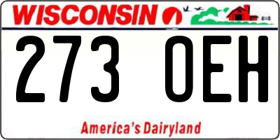 WI license plate 273OEH