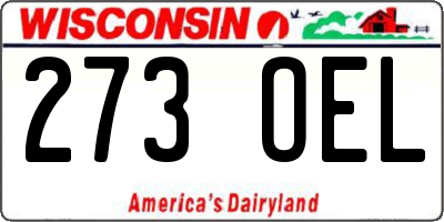 WI license plate 273OEL