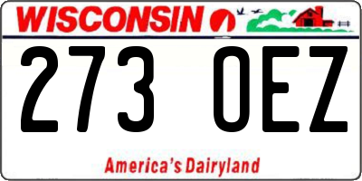 WI license plate 273OEZ