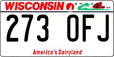 WI license plate 273OFJ