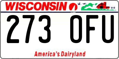 WI license plate 273OFU