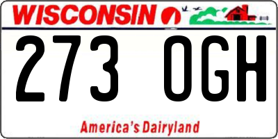 WI license plate 273OGH