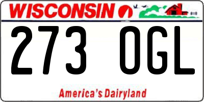 WI license plate 273OGL