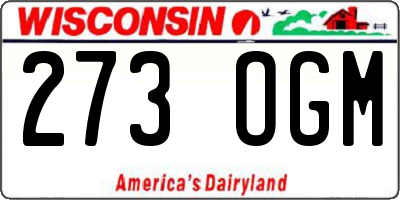 WI license plate 273OGM