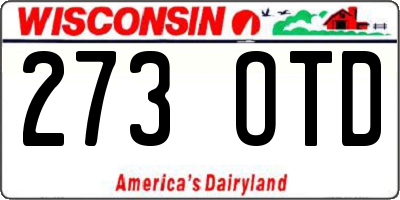 WI license plate 273OTD