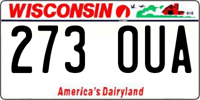 WI license plate 273OUA
