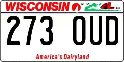 WI license plate 273OUD