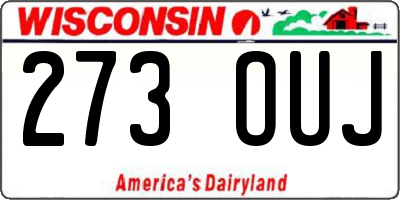 WI license plate 273OUJ