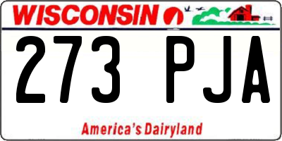 WI license plate 273PJA