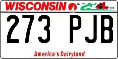 WI license plate 273PJB