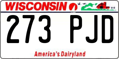 WI license plate 273PJD