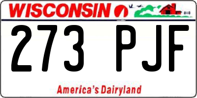 WI license plate 273PJF