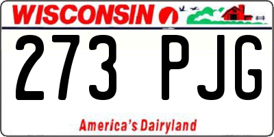 WI license plate 273PJG