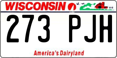 WI license plate 273PJH