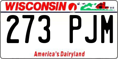 WI license plate 273PJM