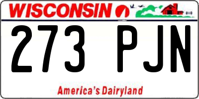 WI license plate 273PJN