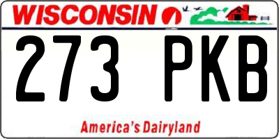 WI license plate 273PKB
