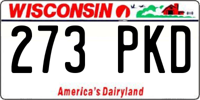 WI license plate 273PKD