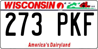 WI license plate 273PKF