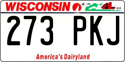 WI license plate 273PKJ
