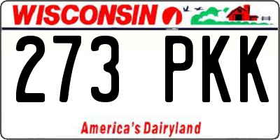 WI license plate 273PKK